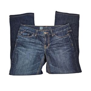 Mossimo Dark Wash Bootcut Stretch Low Rise Denim Jeans Size 8‎ Women's W51